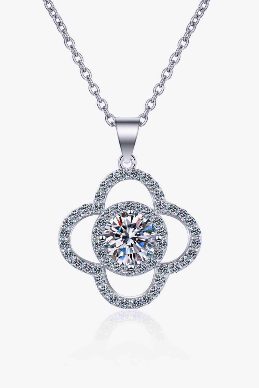 Sterling Silver Necklace 1 Carat Moissanite 925